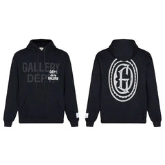 GALLERY DEPT GD MONOGRAM HOODIE BLACK