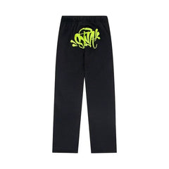 Syna World Graphic Fleece Sweatpants (Black / Neon Green)