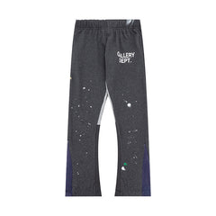 Gallery Dept Paint Splatter Color Block Patchwork Flare Sweatpants