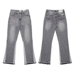 Gallery Dept Grey Splice Flare Jeans