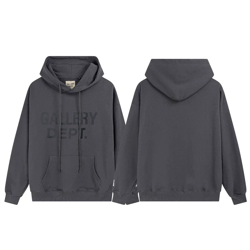GALLERY DEPT FRONT LOGO HOODIE BLACK