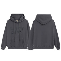 GALLERY DEPT FRONT LOGO HOODIE BLACK