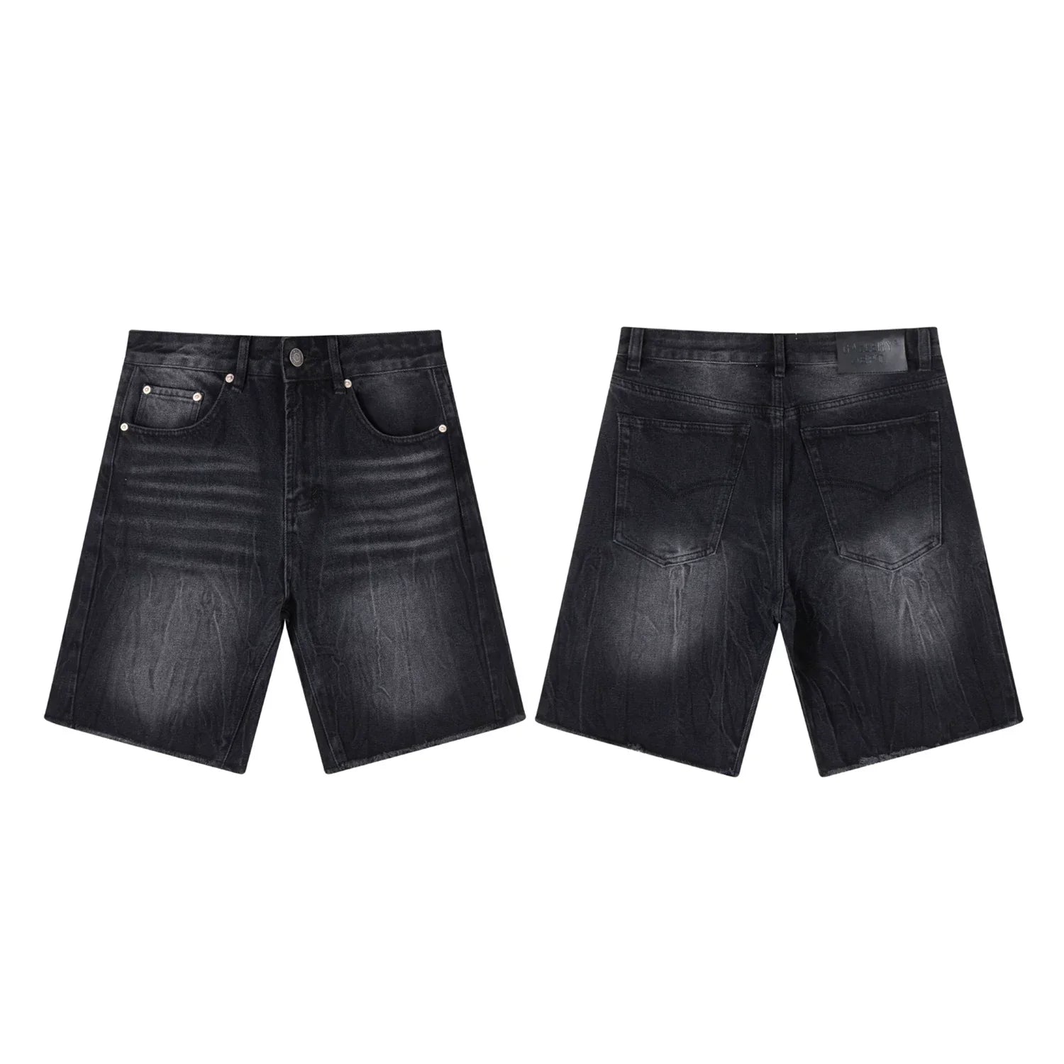 GALLERY DEPT WASHED BLACK DENIM JORT SHORTS
