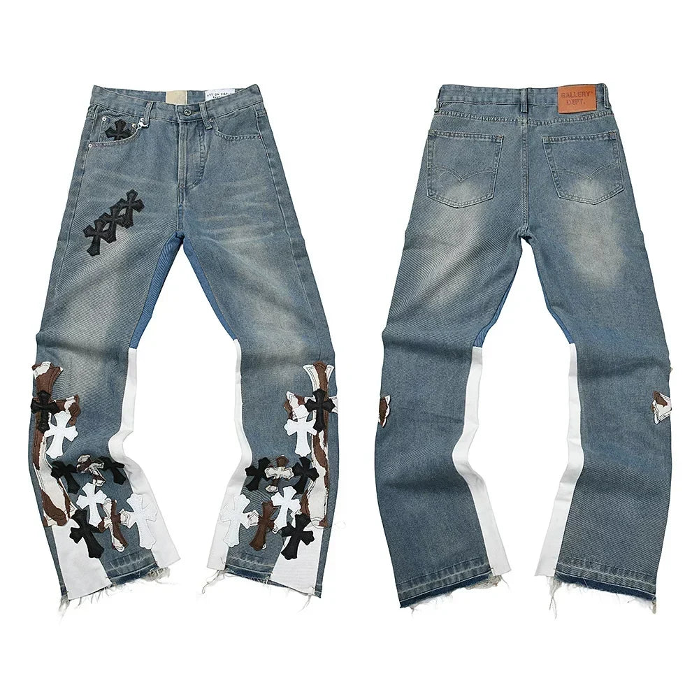 Gallery Dept Artwork Patchwork Flare Jeans