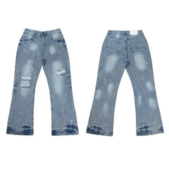 Gallery Dept Bleach Spot Light‑Wash Flare Jeans