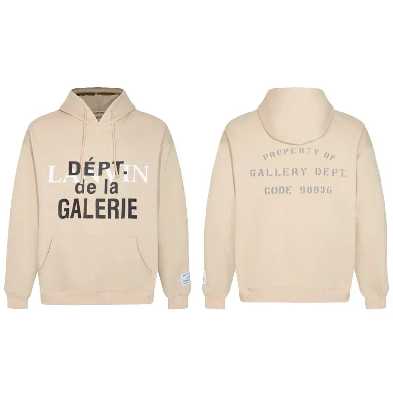GALLERY DEPT CODE 90036 HOODIE BEIGE